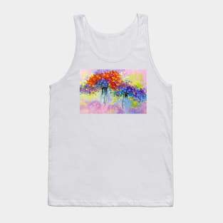 Music of multi-colored flowers Tank Top